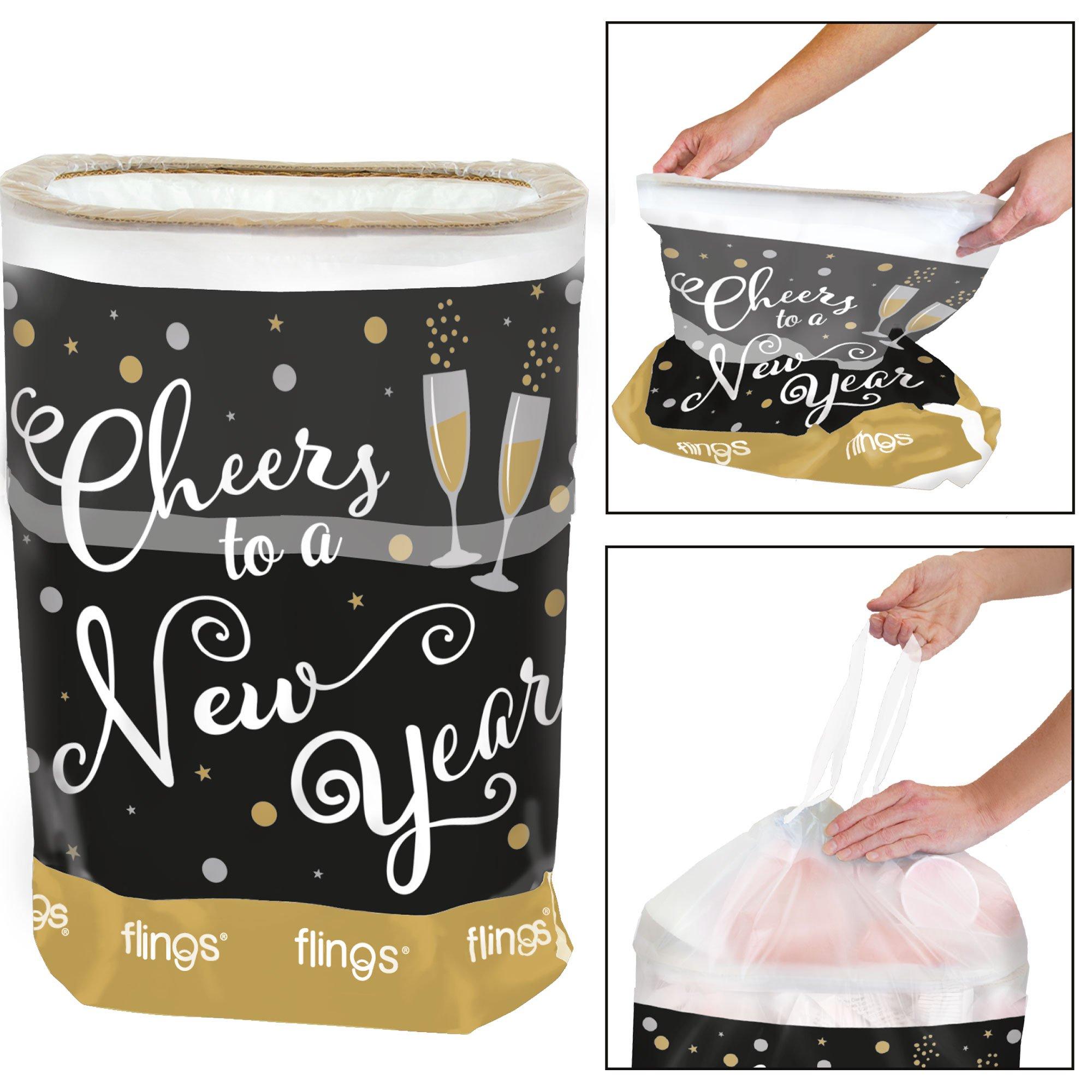 Cheers to a New Year Pop-Up Trash Bin - Image 3