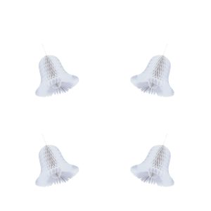 Mini Honeycomb Wedding Bells 4ct