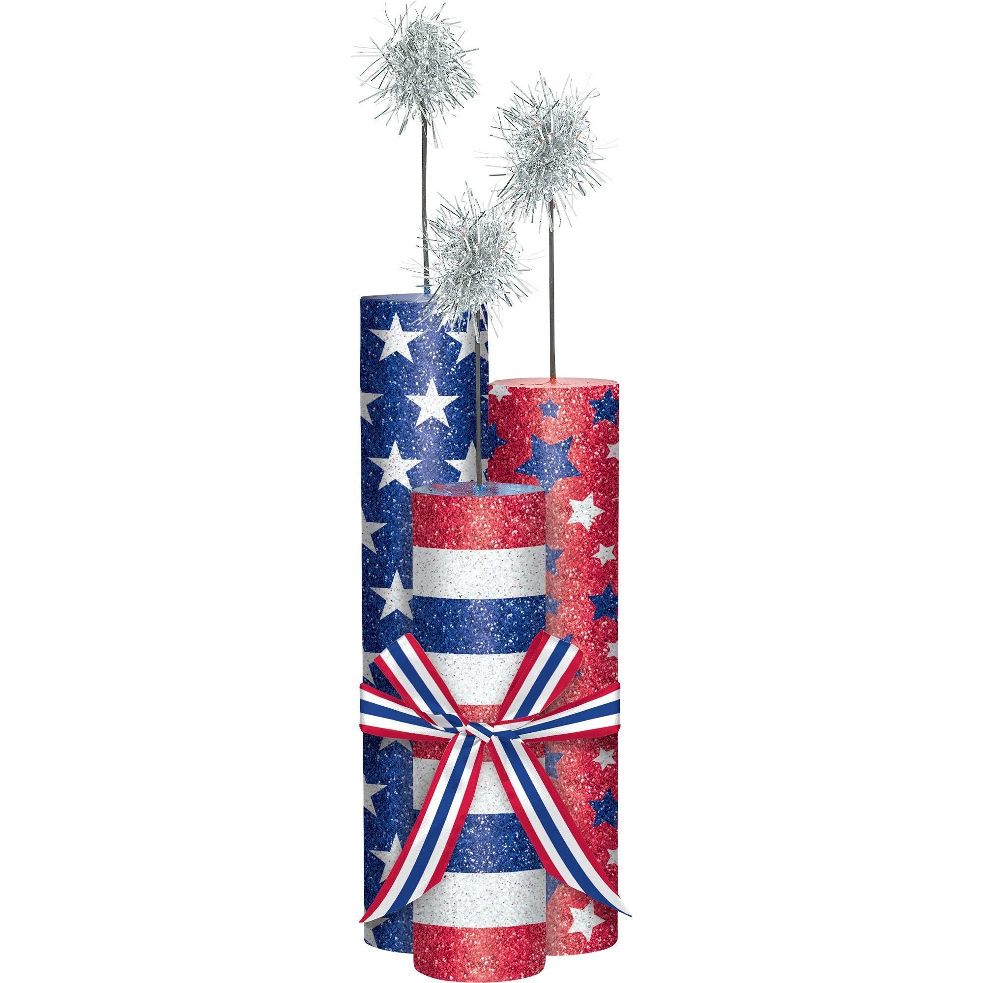 Glitter Patriotic Fireworks Centerpiece - Image 2