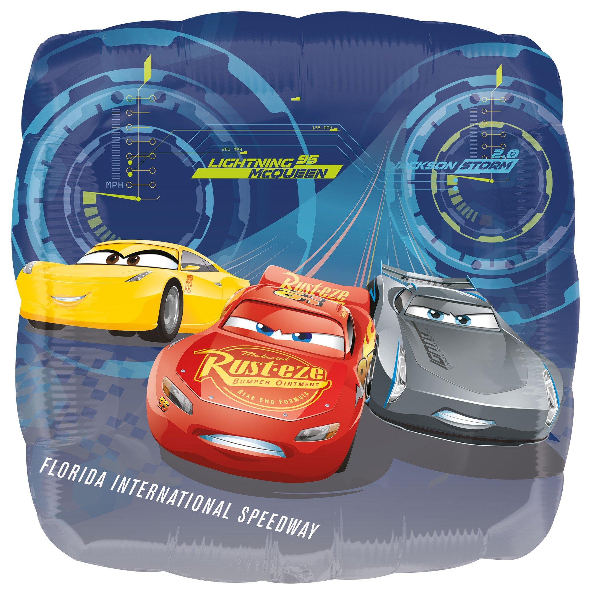 Lightning McQueen Foil Balloon. 18in - Cars 3 - Image 2