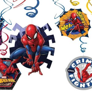 Spider-Man Webbed Wonder Swirl Decorations 12ct