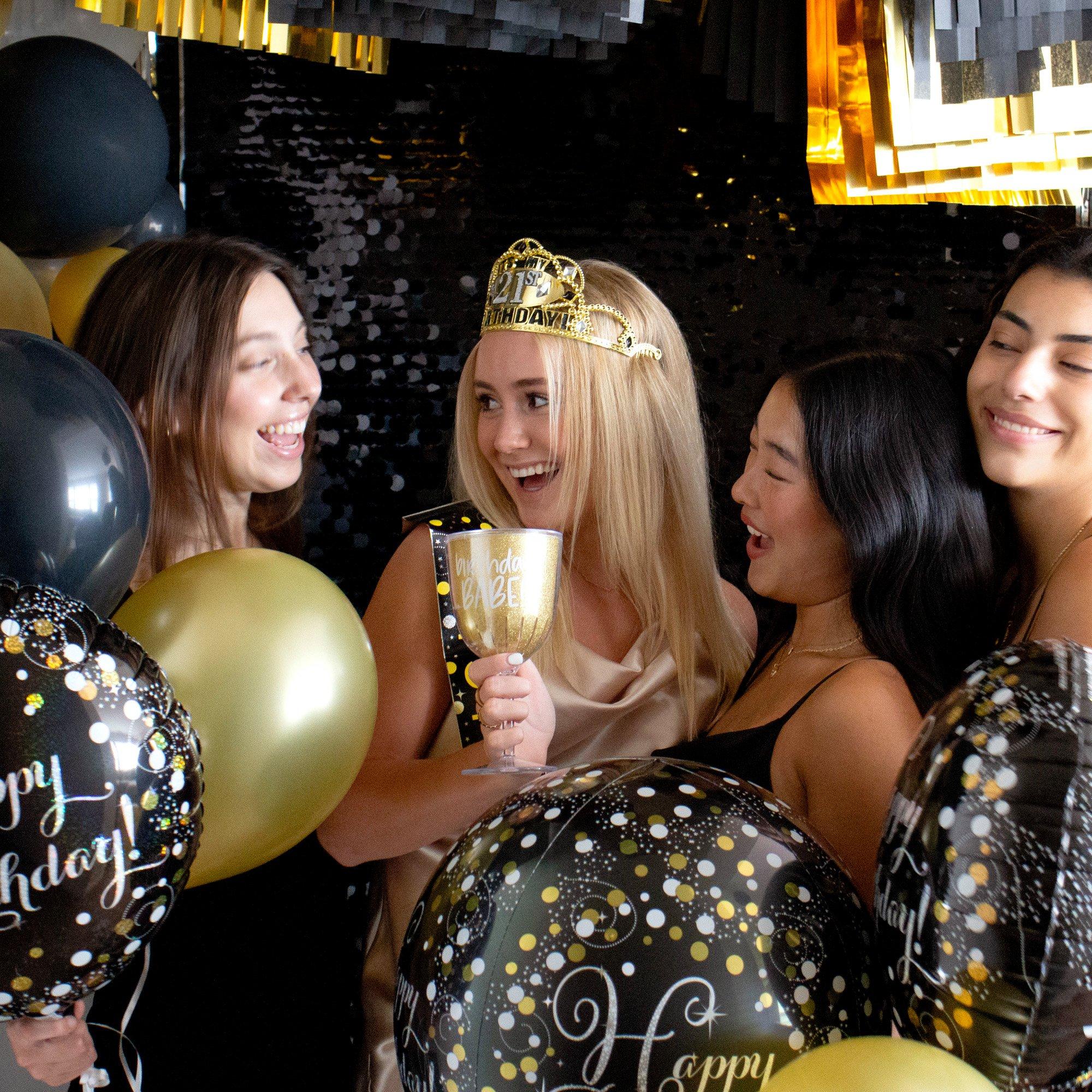 Prismatic Birthday Balloon - Sparkling Celebration - Image 2