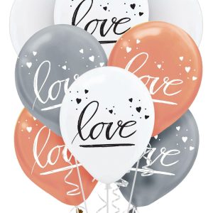 15ct. Navy Love Balloons