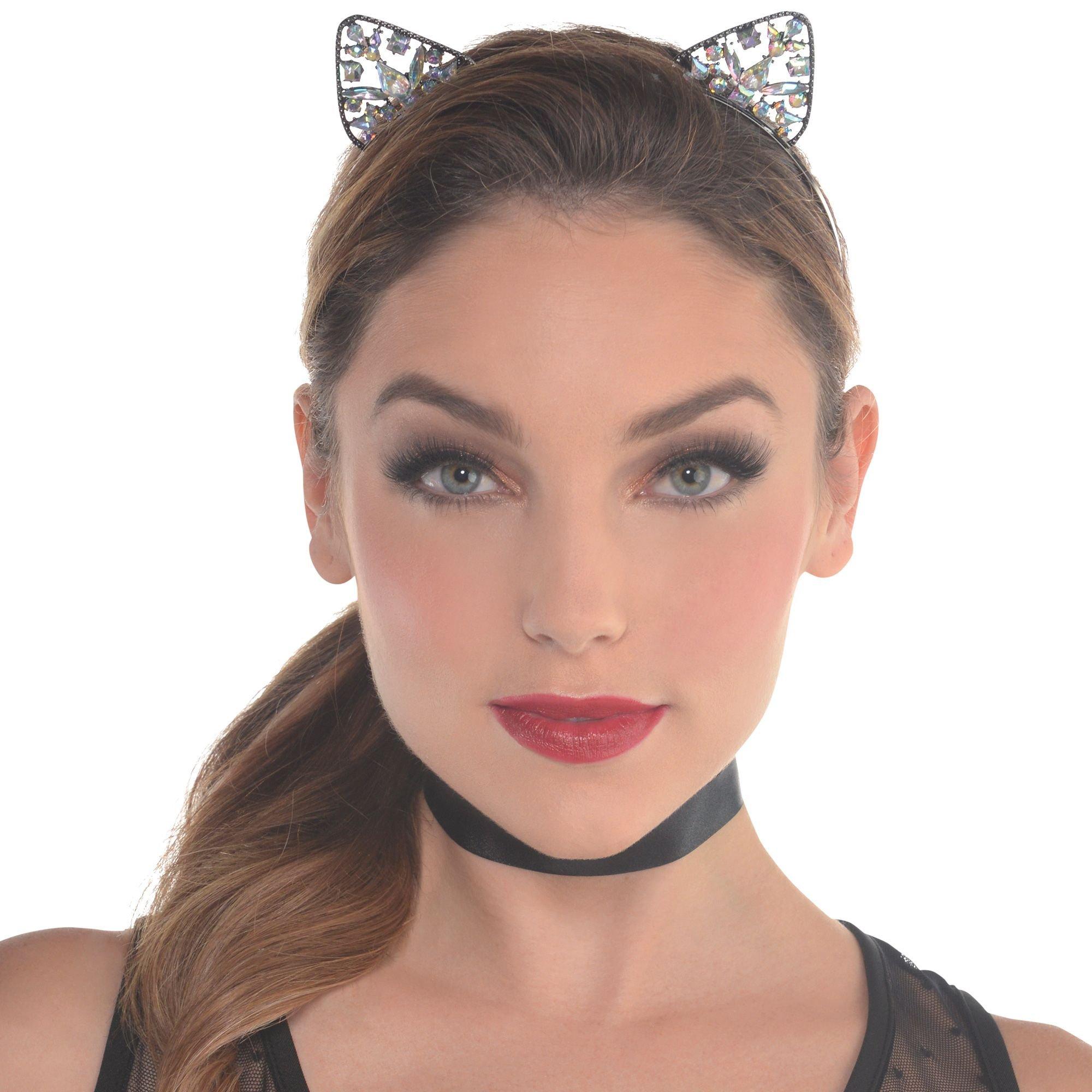 Rhinestone Cat Ears Headband - Image 2