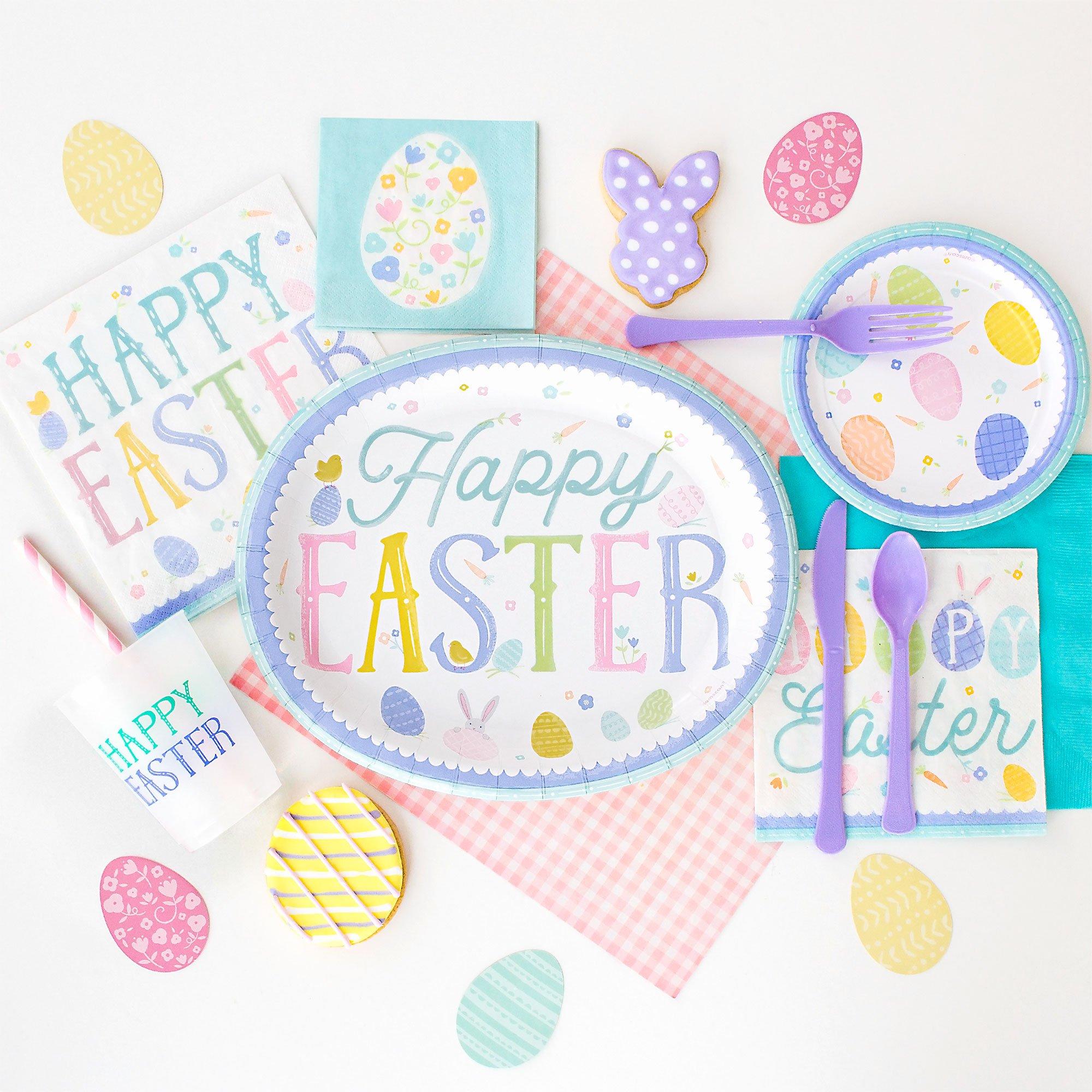 Pretty Pastel Easter Dessert Plates 8ct - Image 2