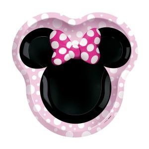 Shaped Minnie Mouse Forever Lunch Plates. 8ct