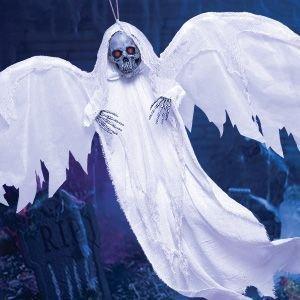 Light-Up White Winged Reaper Decoration - Image 3