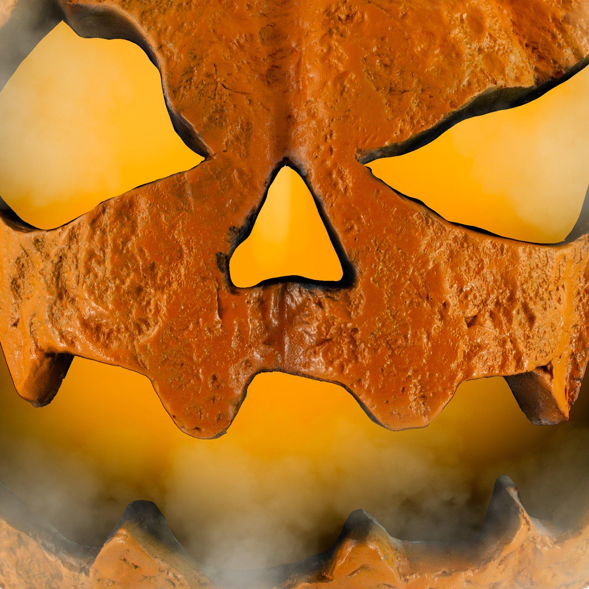 Light-Up Misting Jack-o'-Lantern Plastic Decoration. 8.75in x 9in - Image 4