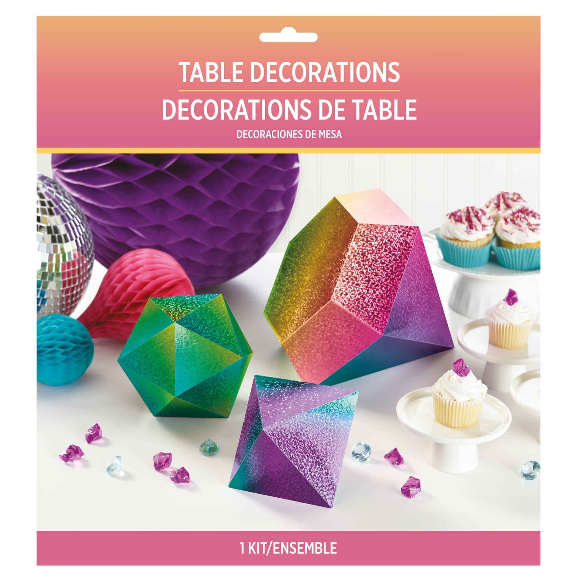 Prismatic Sparkle Jewel Table Decorations. 3pc - Image 4