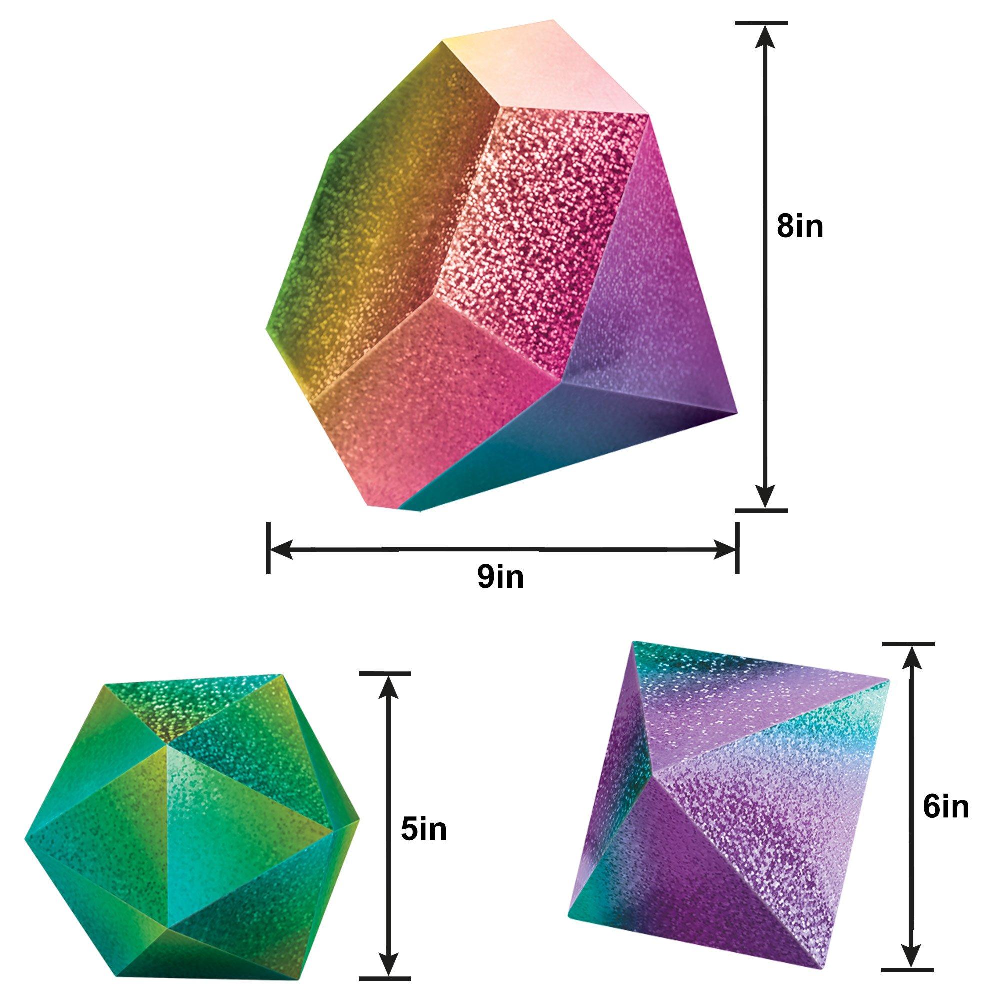Prismatic Sparkle Jewel Table Decorations. 3pc - Image 5