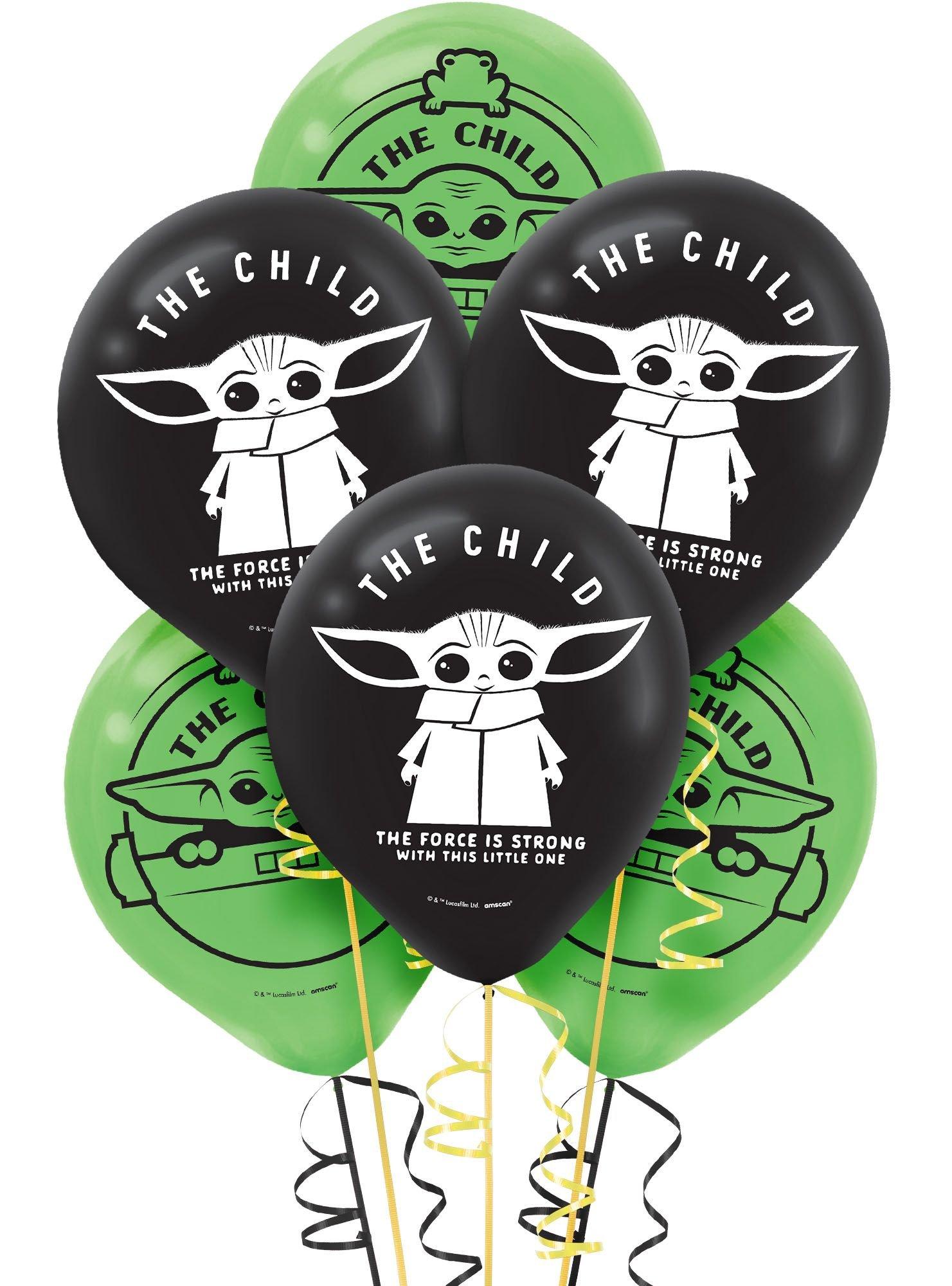 6ct. 12in. The Child Balloons - The Mandalorian