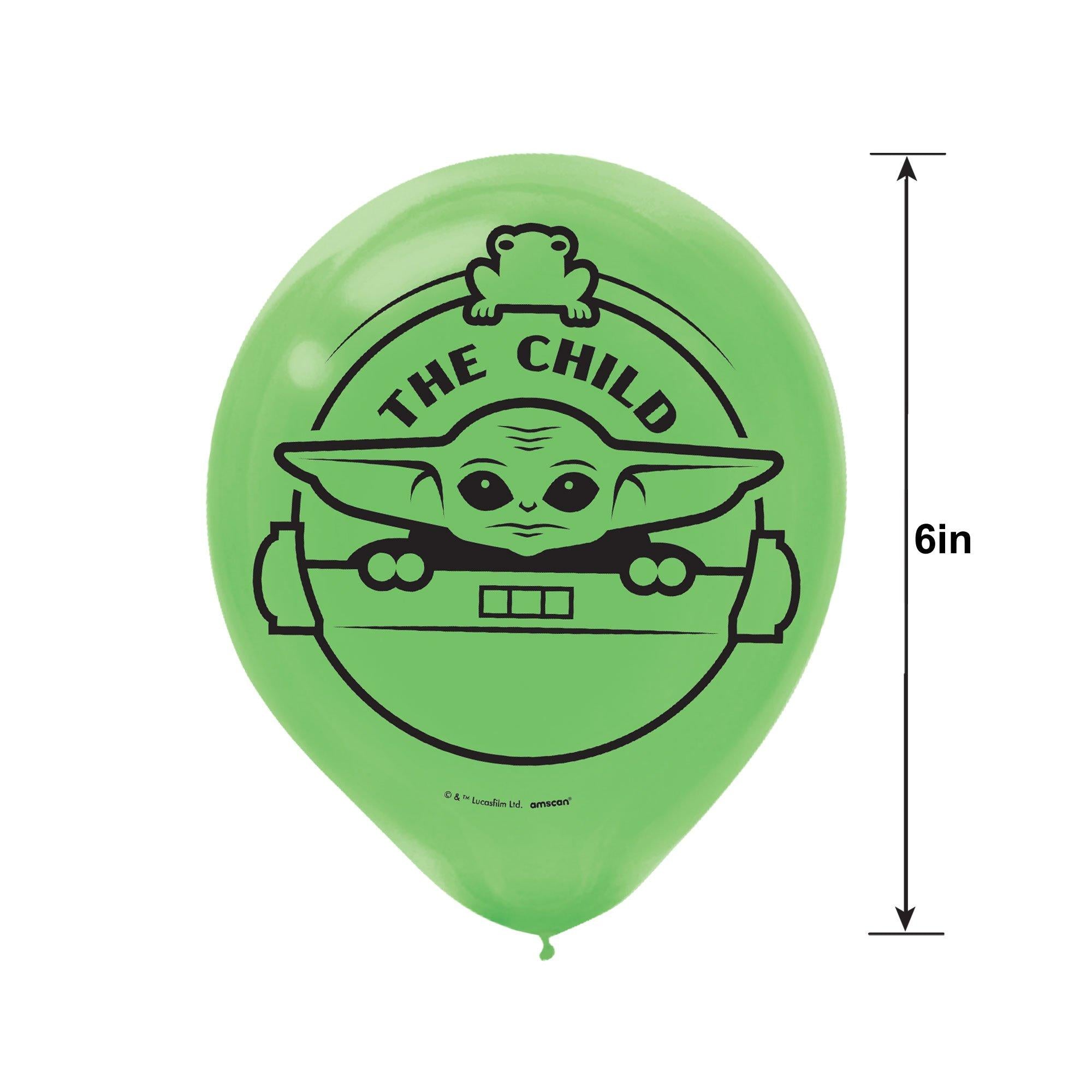 6ct. 12in. The Child Balloons - The Mandalorian - Image 4