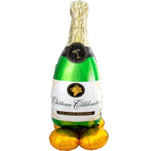 AirLoonz Bubbly Wine Bottle Balloon. 60in