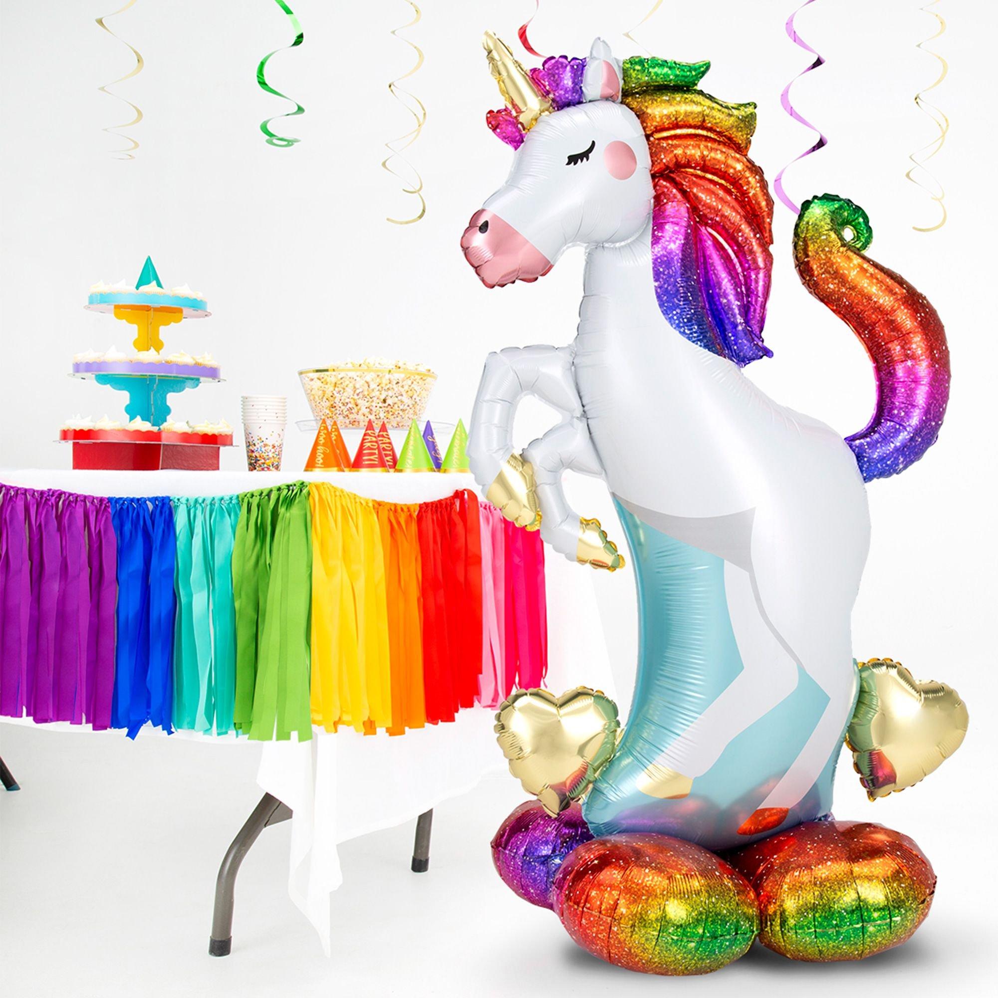 AirLoonz Rainbow Unicorn Balloon. 55in - Image 2