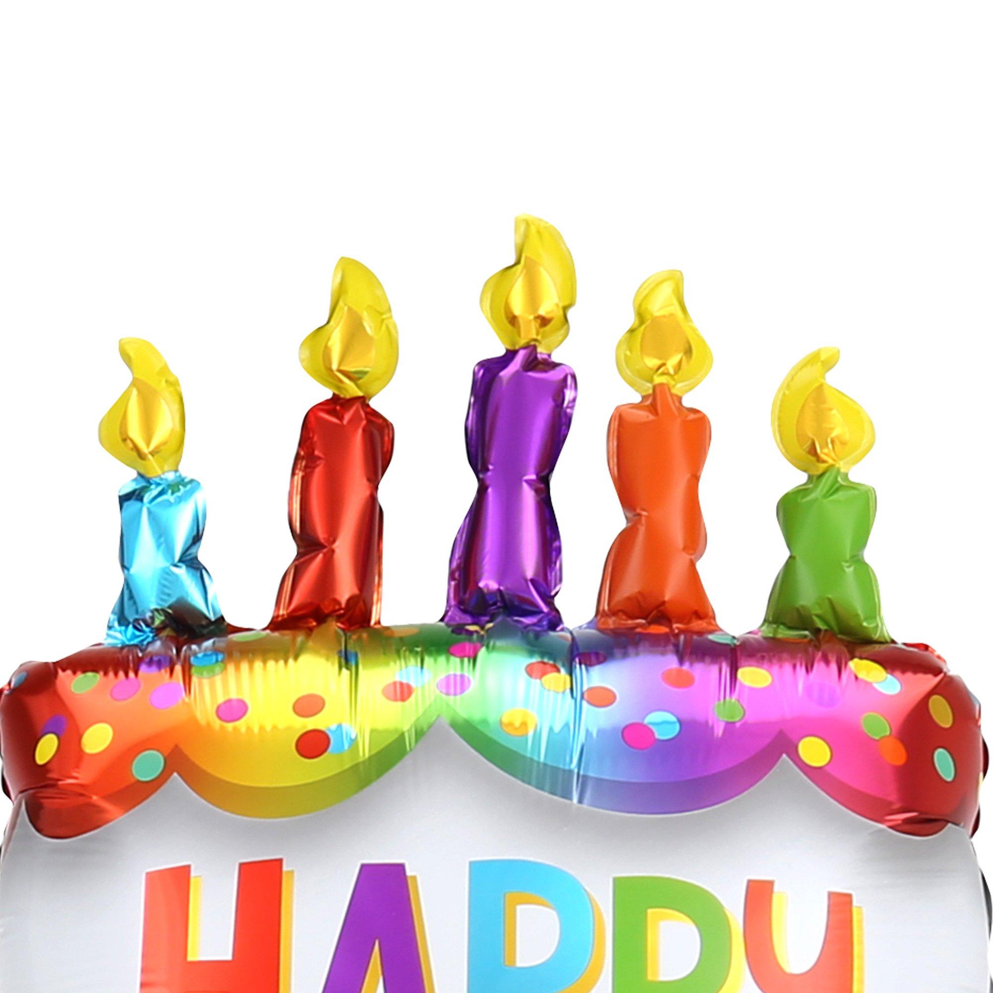 AirLoonz® Birthday Cake Balloon. 53in - Image 3