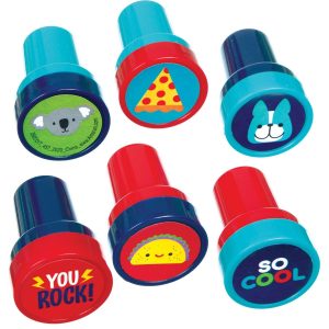 So Cool Self-Inking Stampers 12ct – Fun Craft Party Favors