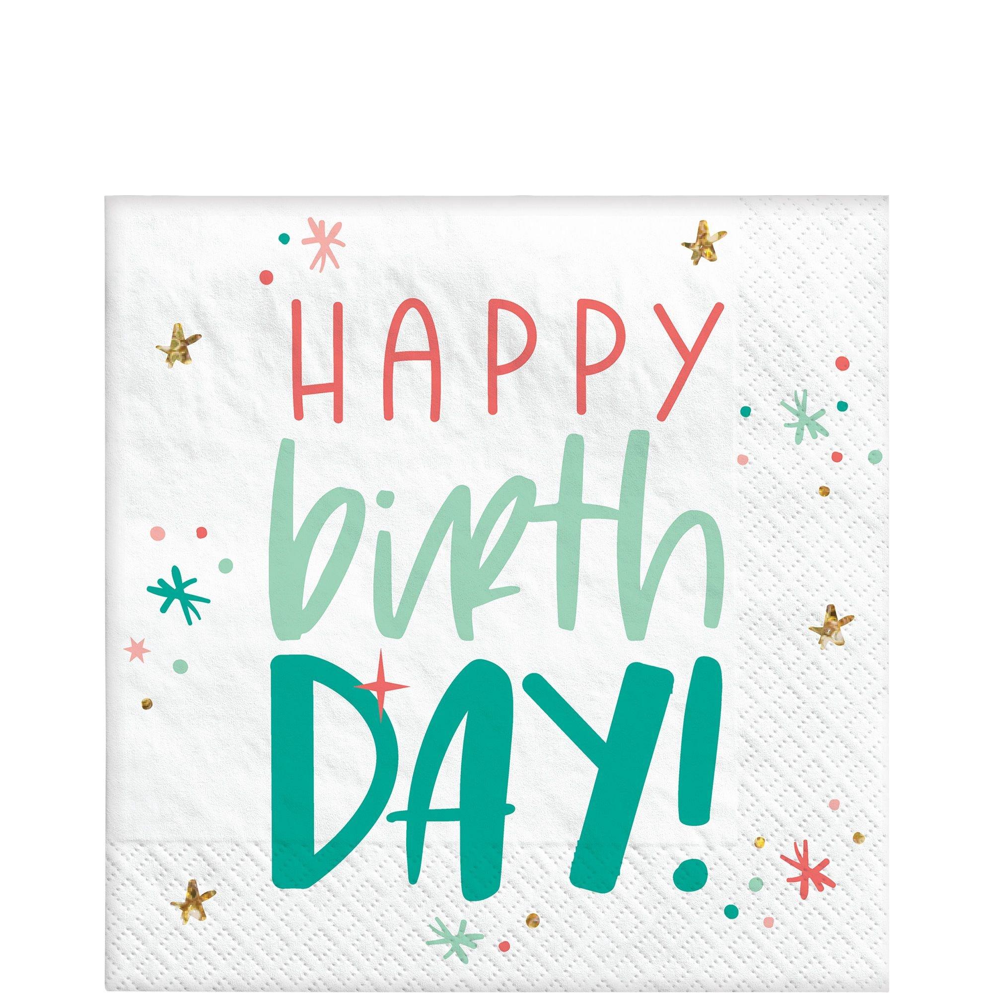 Happy Cake Day Birthday Lunch Napkins. 6.5in. 16ct