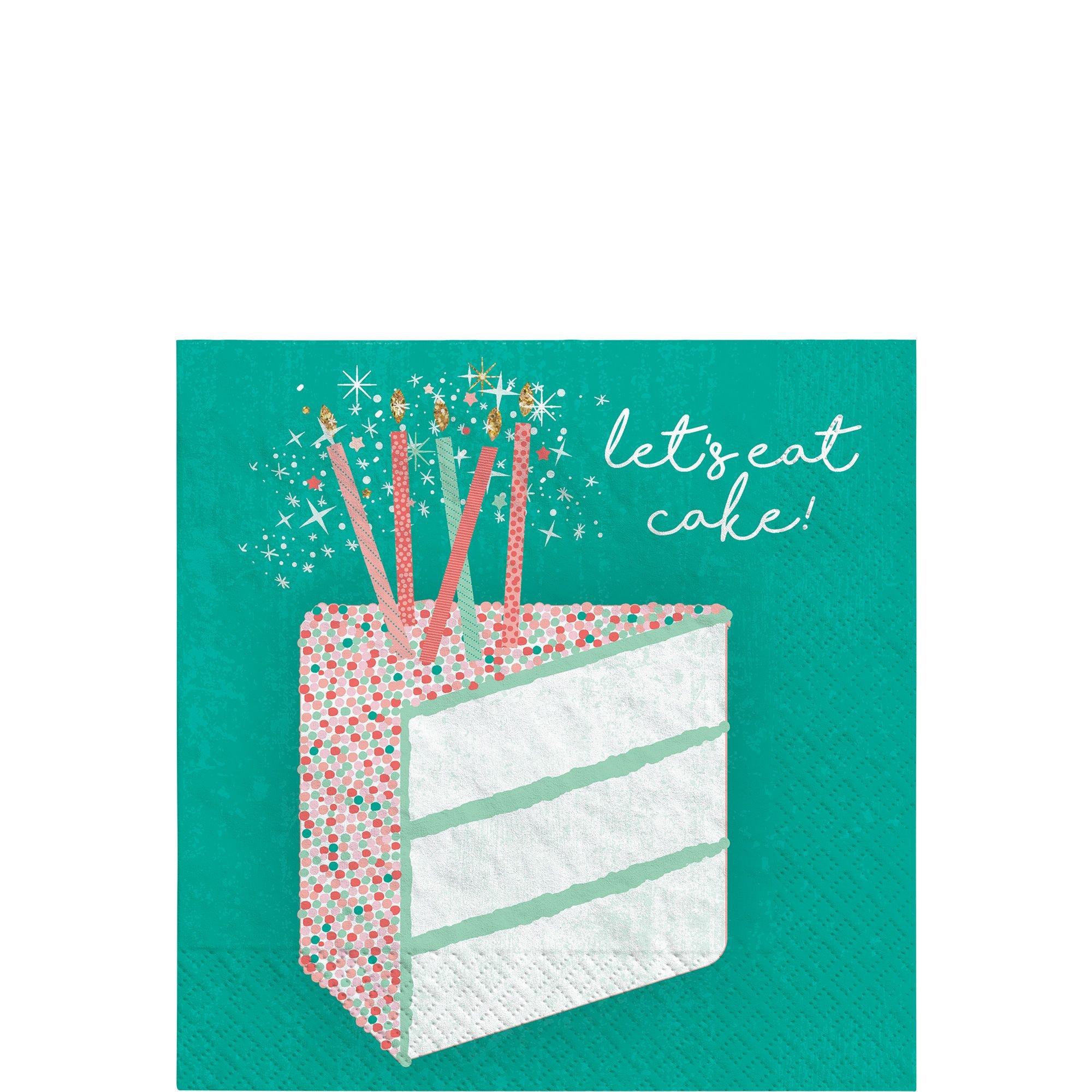 Happy Cake Day Beverage Napkins. 5in. 16ct