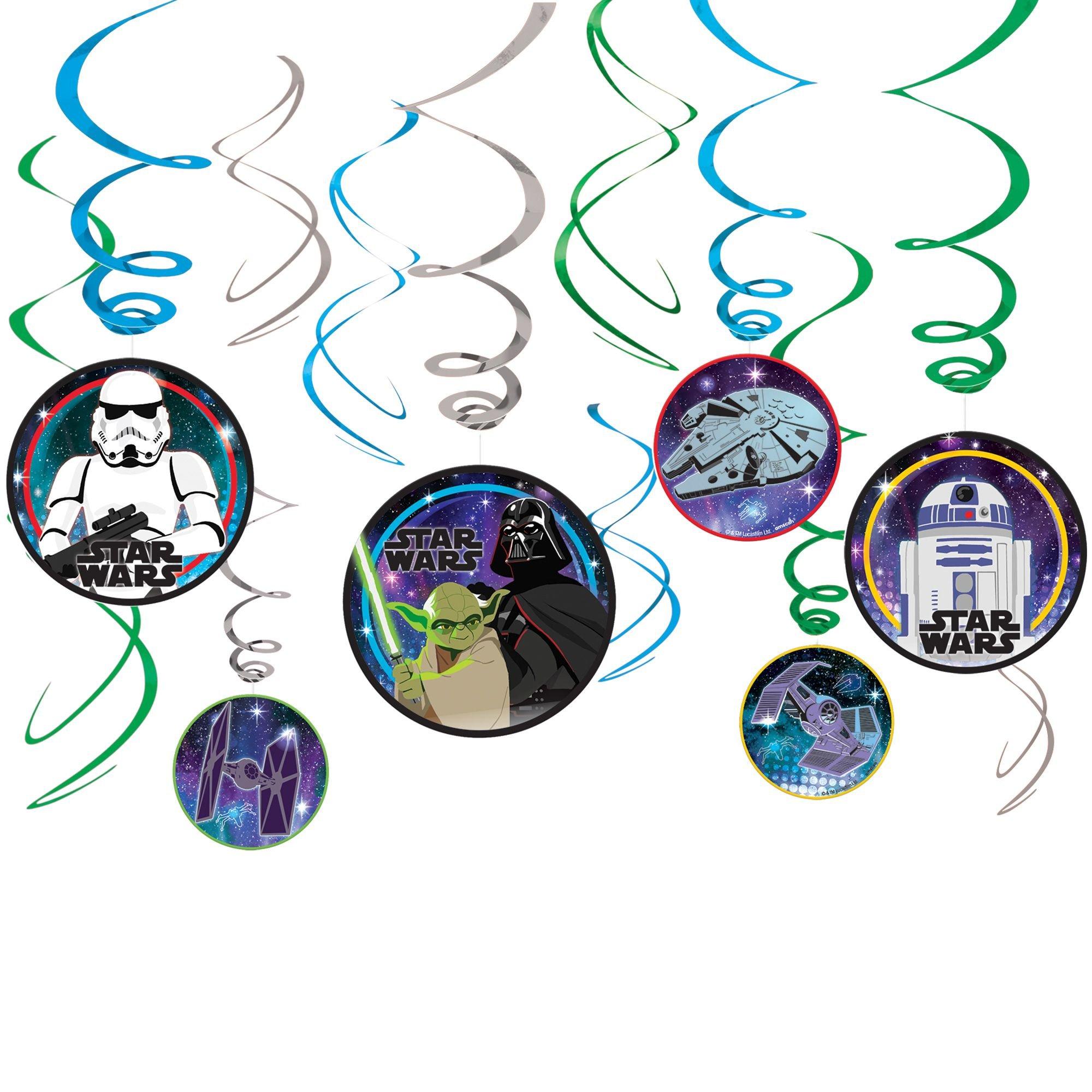 Star Wars Galaxy of Adventures Swirl Decorations. 12ct