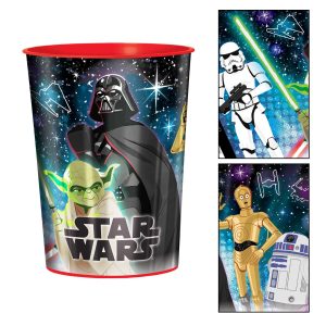 Metallic Star Wars Galaxy of Adventures Plastic Favor Cup. 16oz