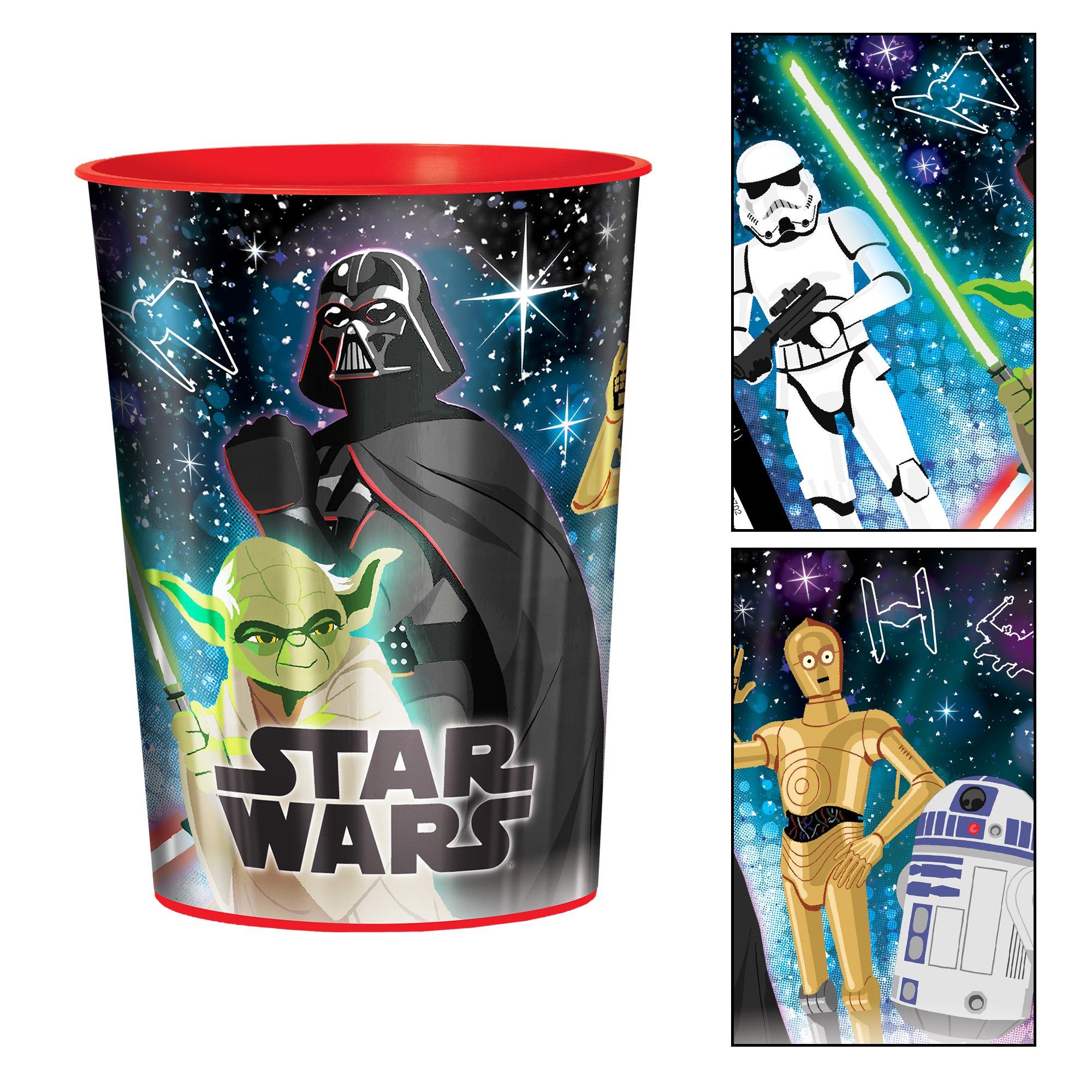Metallic Star Wars Galaxy of Adventures Plastic Favor Cup. 16oz