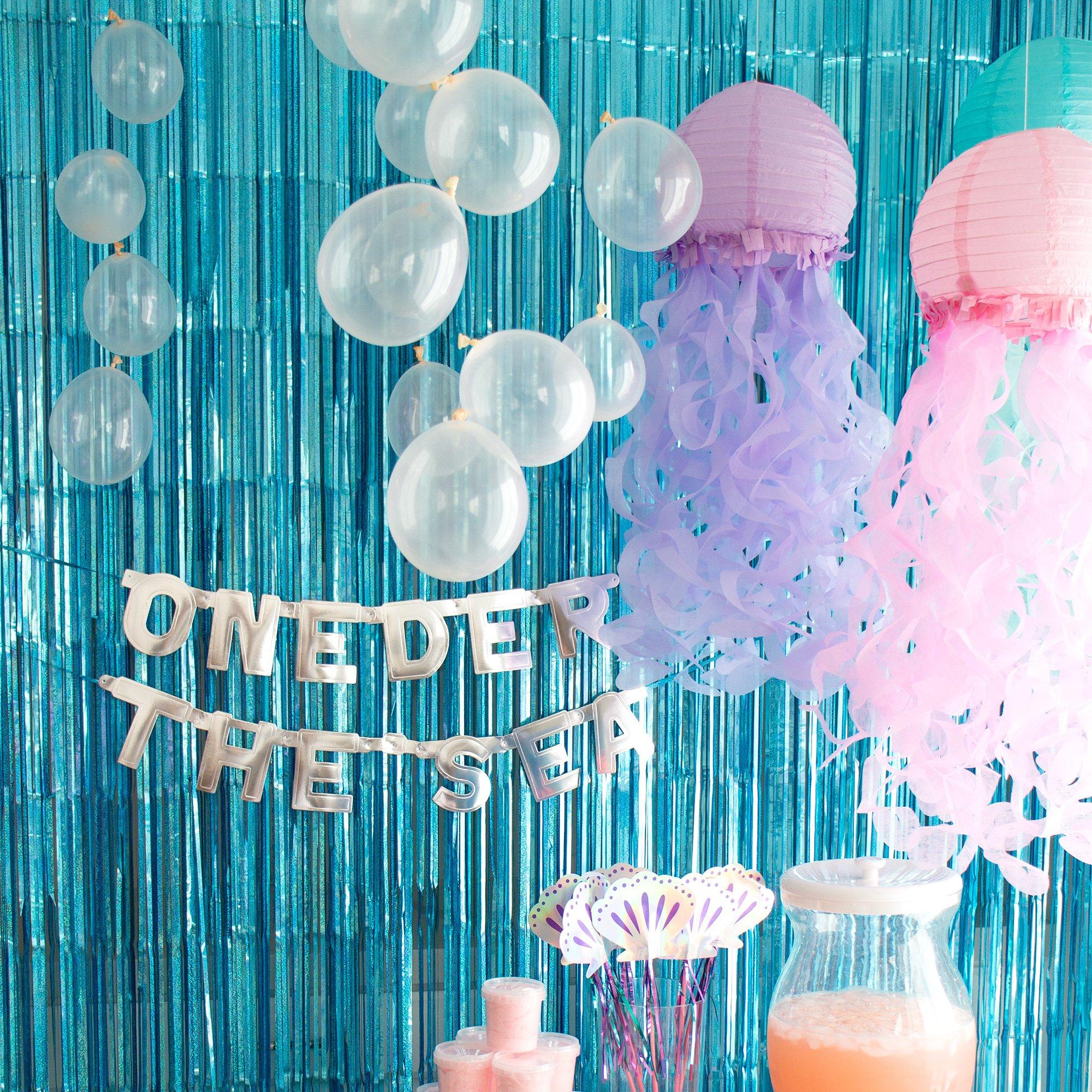Shimmering Mermaids Jellyfish Paper Lanterns. 9.5in. 3ct - Image 4