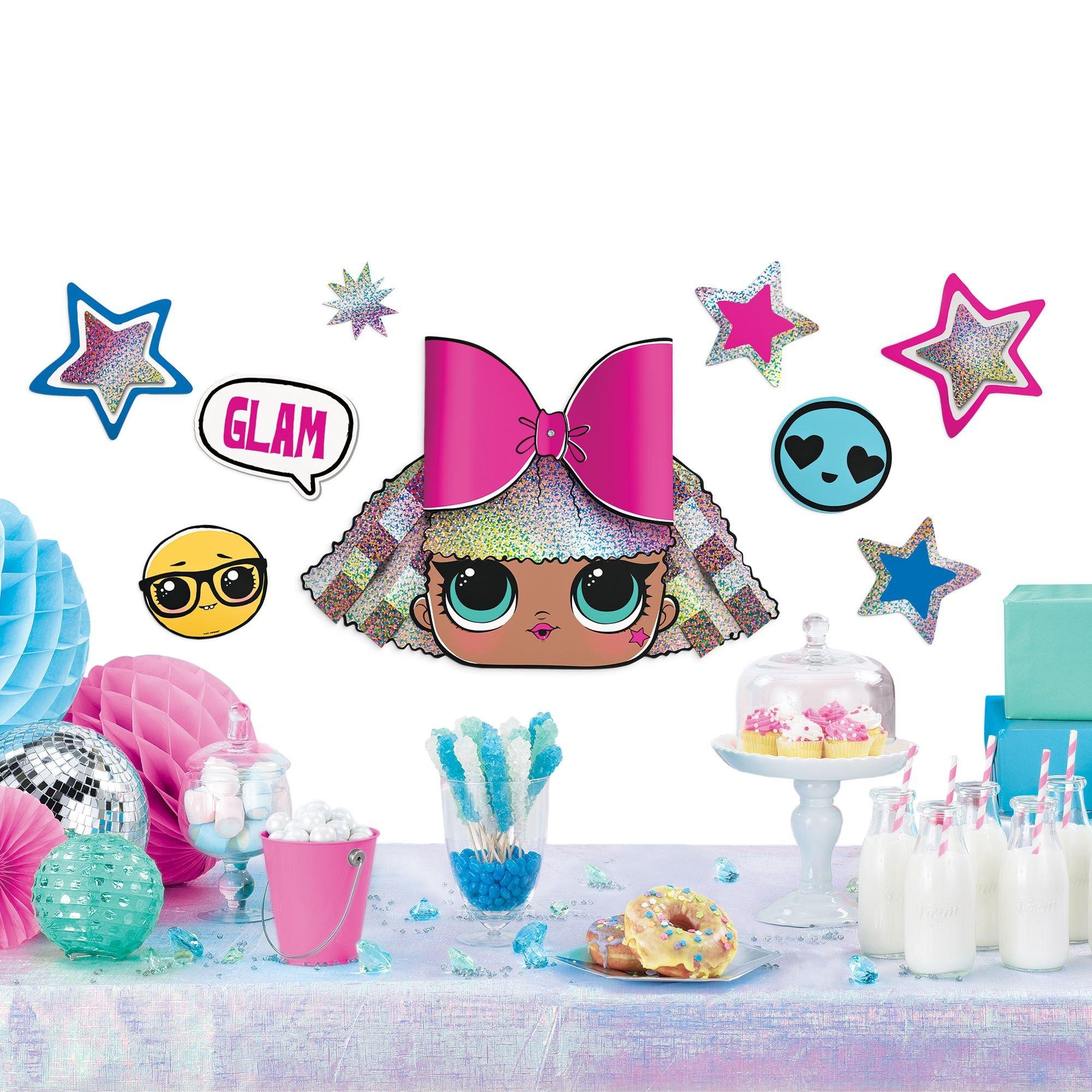 Glitter Diva Wall Decorating Kit. 9pc - L.O.L. Surprise! Together 4-Eva