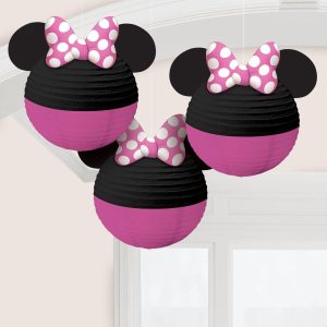 Minnie Mouse Forever Paper Lanterns. 9.5in. 3ct