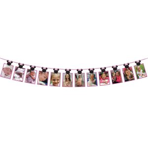 Minnie Mouse Forever 13-Picture Photo Garland Kit. 12ft. 42pc