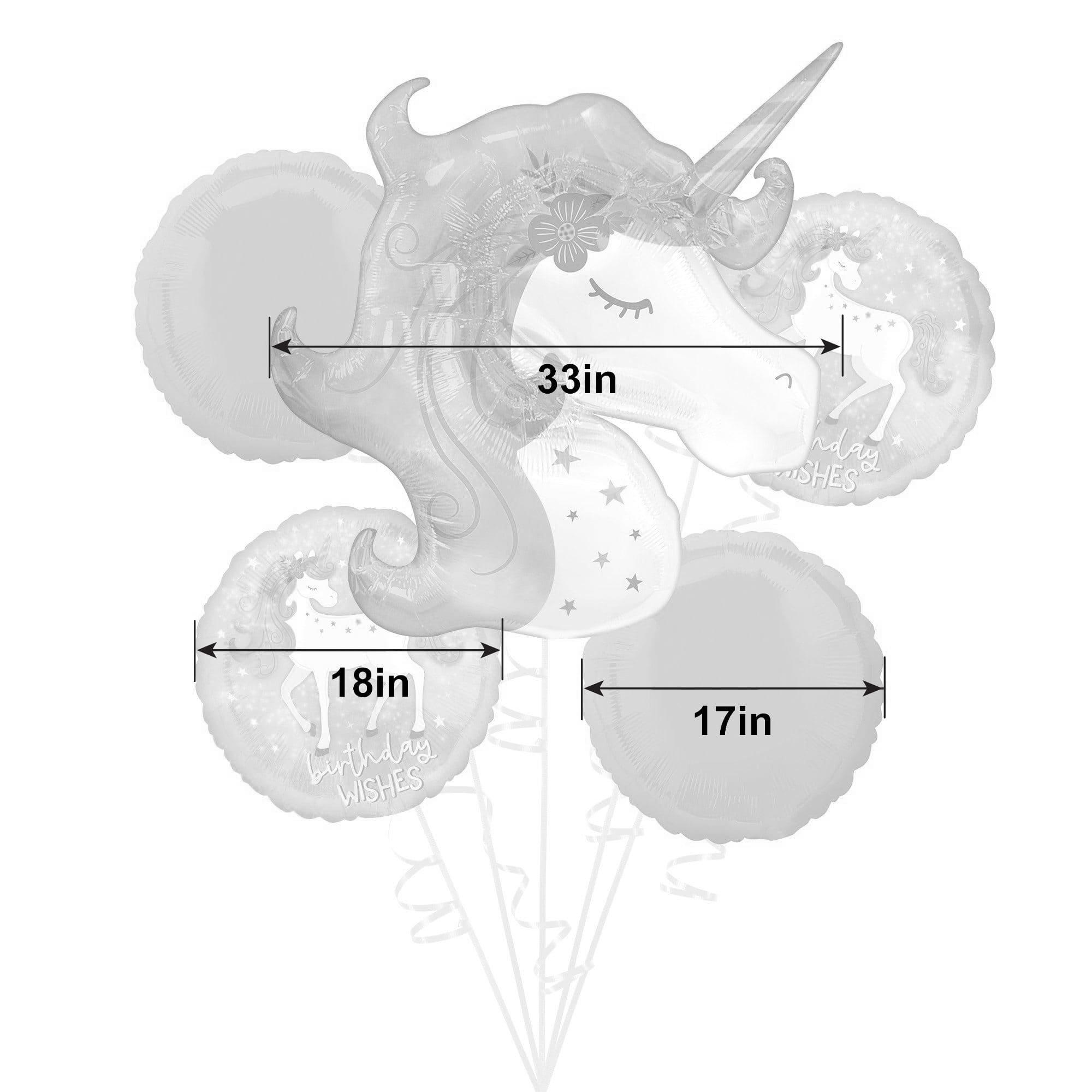 Enchanted Unicorn Foil Balloon Bouquet. 5pc - Image 5