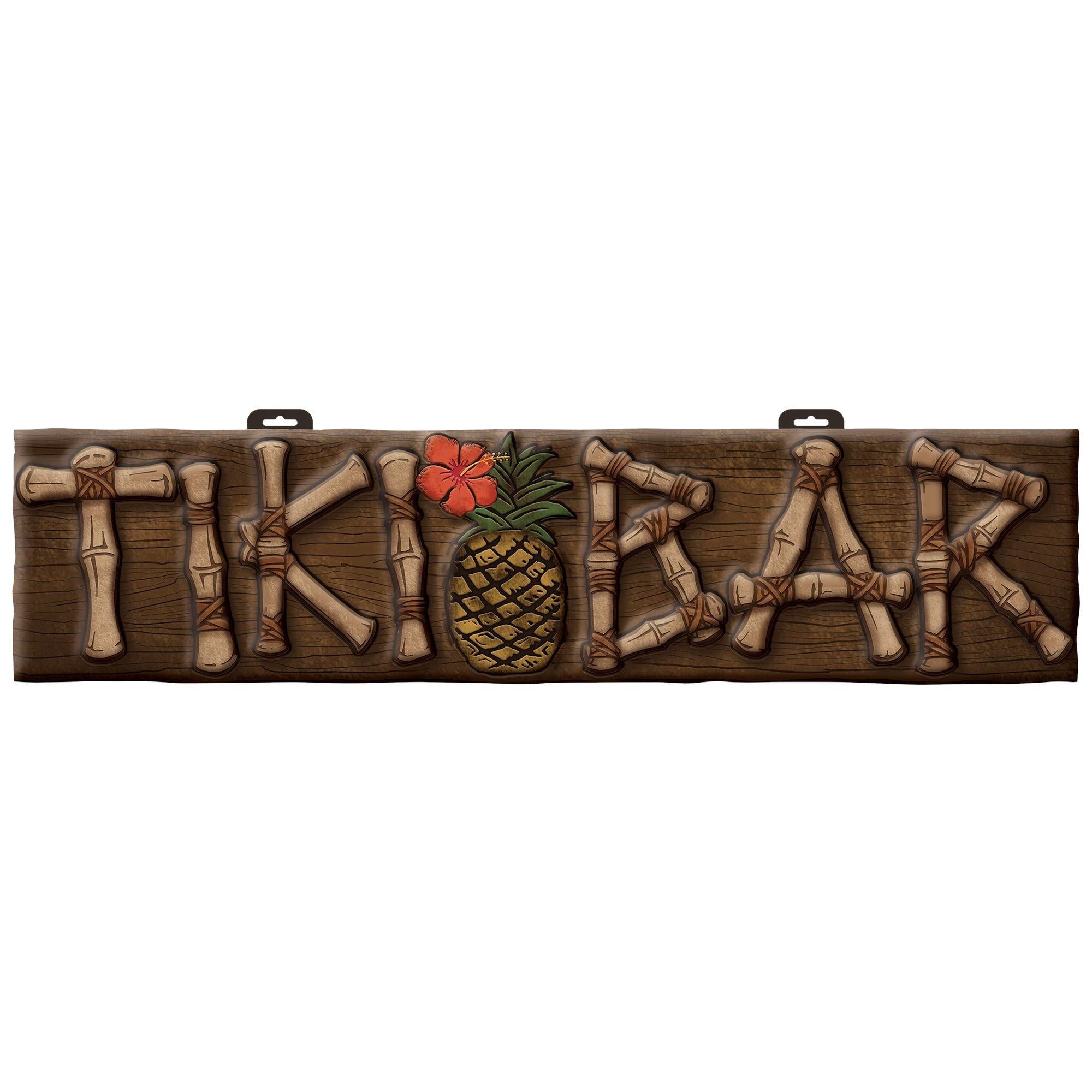 Tiki Bar Vacuform Plastic Sign. 10in x 42in - Image 2