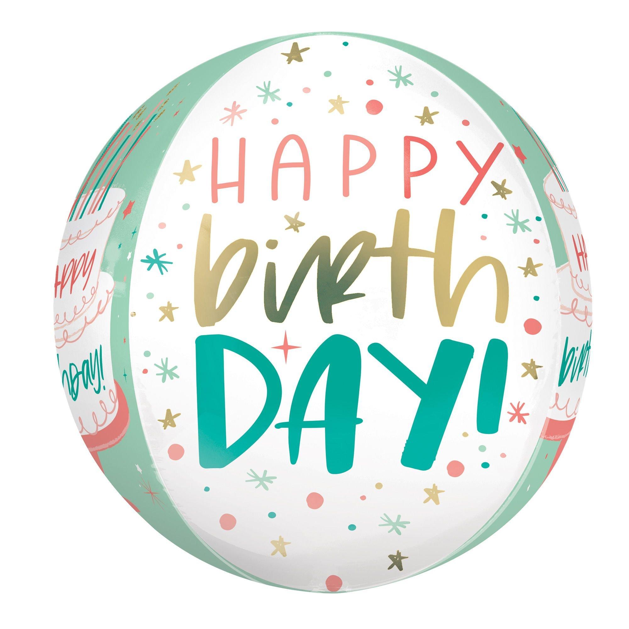 Happy Cake Day Birthday Balloon. 16in - Orbz® - Image 2