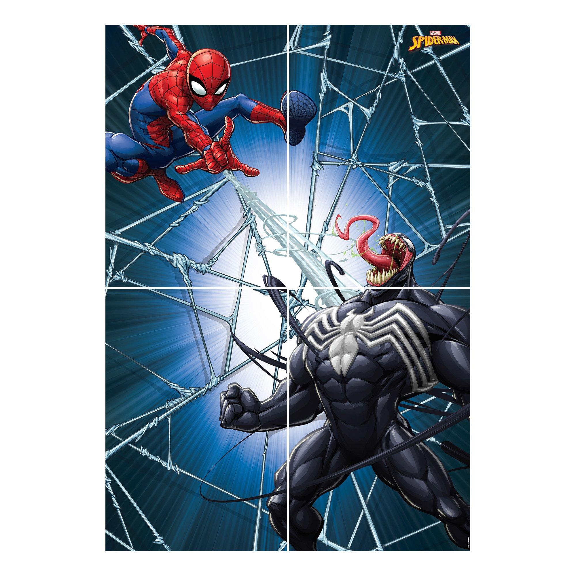 Spider-Man Webbed Wonder Scene Setter. 55.6in x 80.2in. 4pc - Image 2