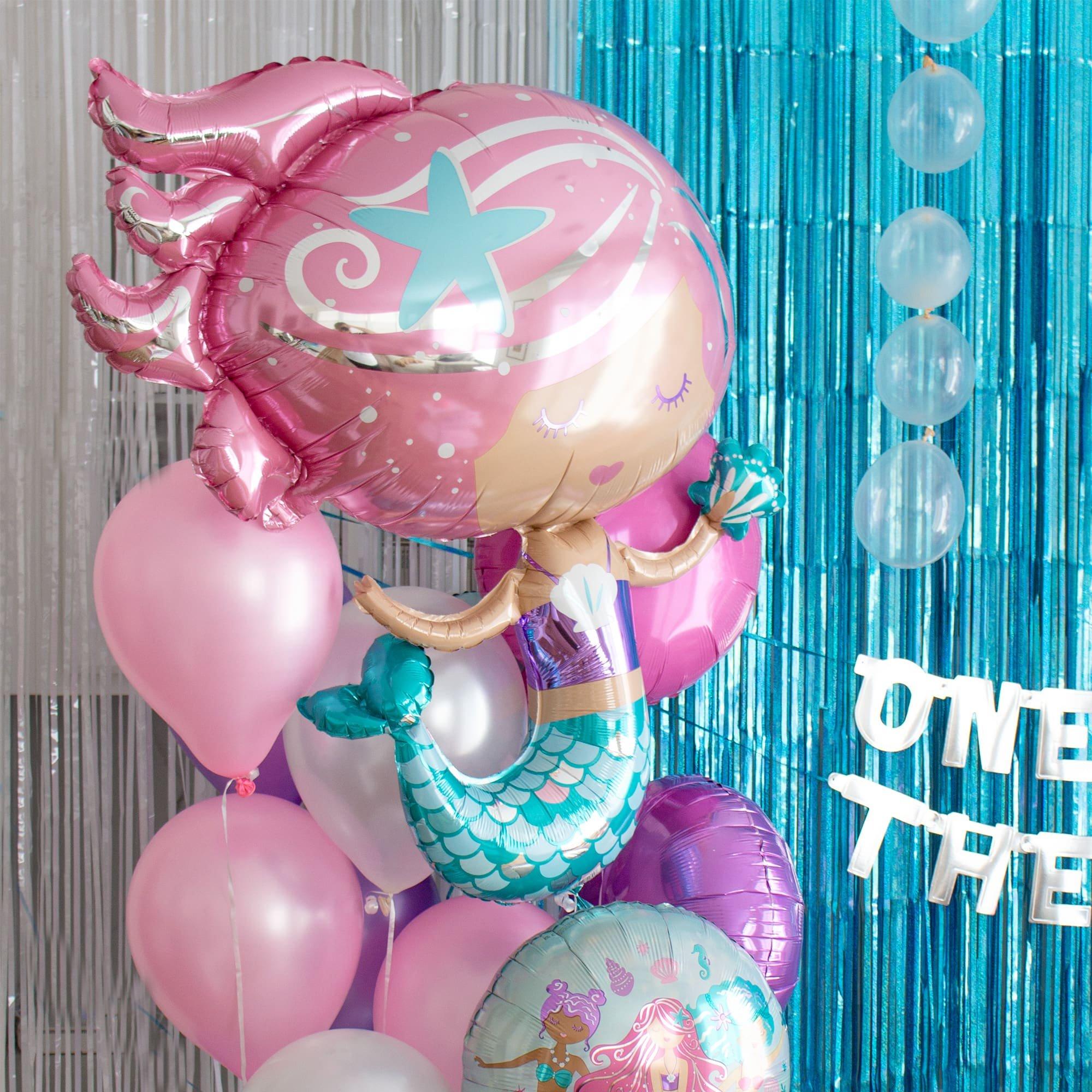 Shimmering Mermaid Foil Balloon. 30in - Image 4