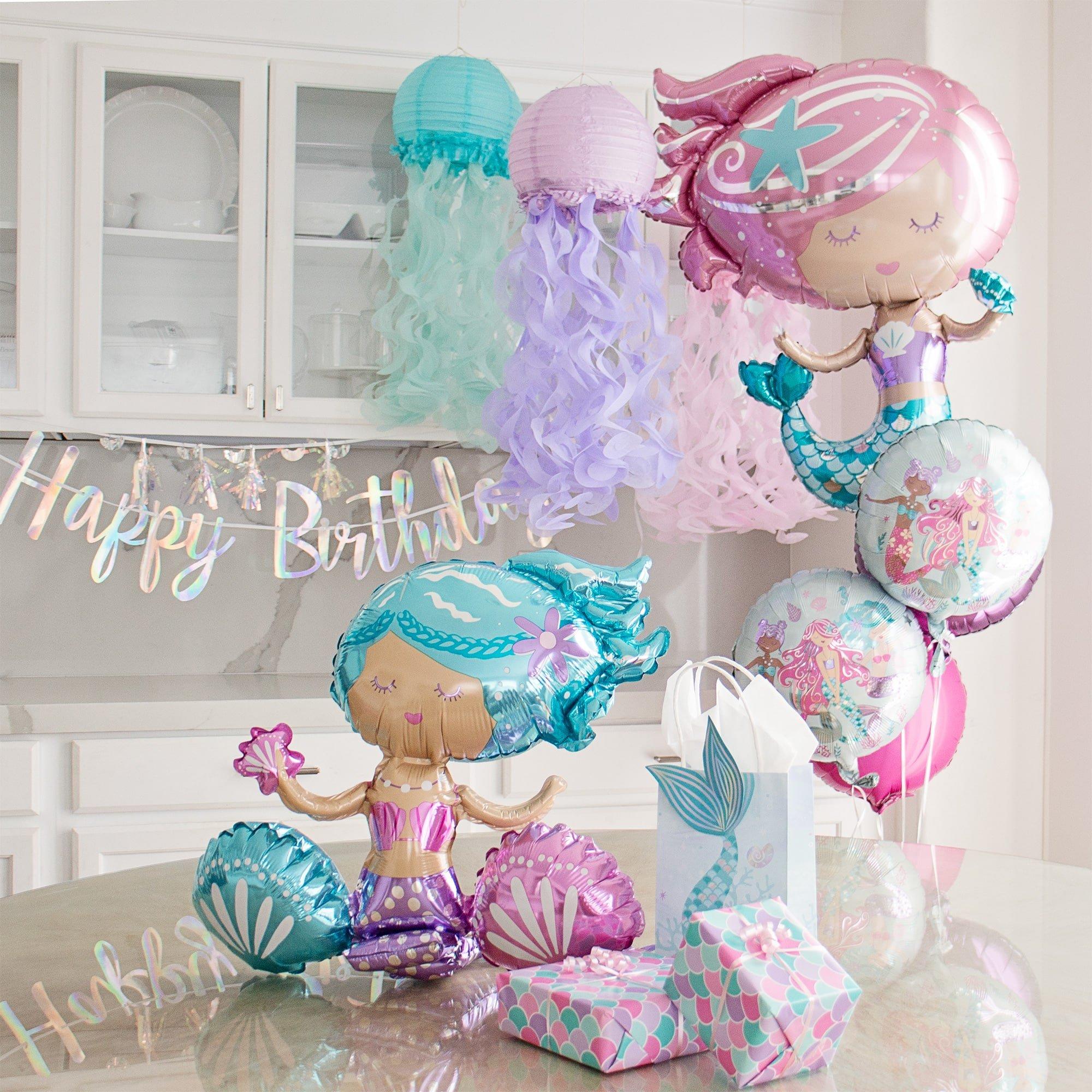 Shimmering Mermaid Foil Balloon. 30in - Image 5