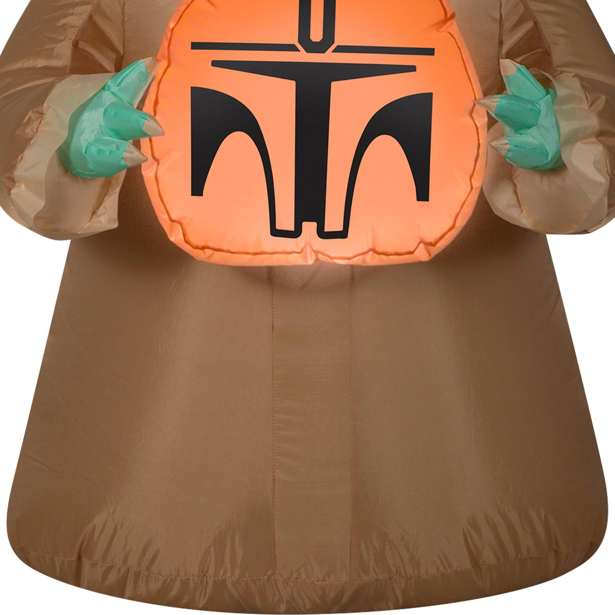 3.5 Foot Star Wars The Child & Pumpkin Light Up Halloween Inflatable Lawn Decoration - Image 4