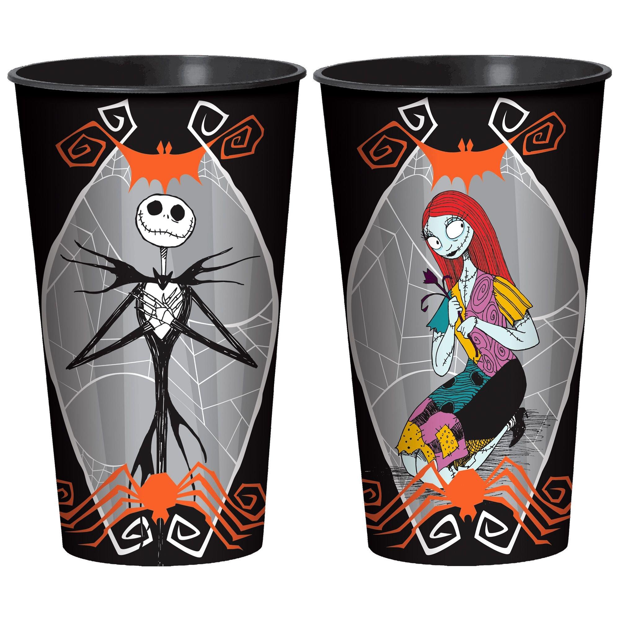 Jack Skellington & Sally Plastic Cup. 32oz - The Nightmare Before Christmas
