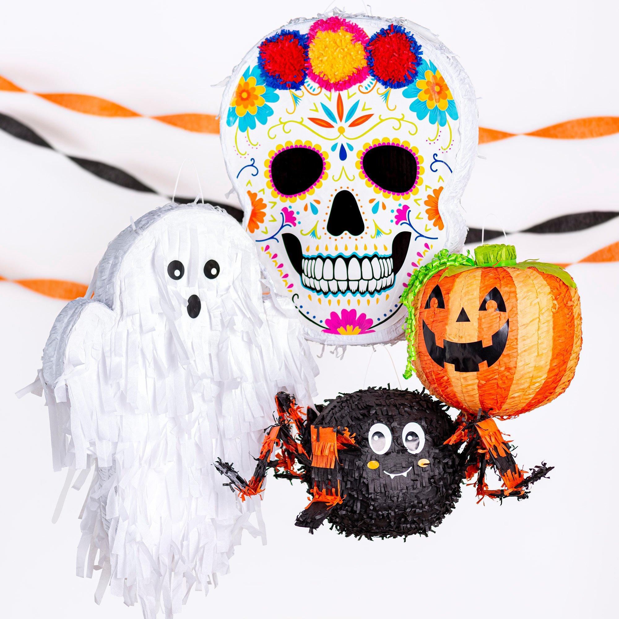 Friendly Jack-o'-Lantern Pinata. 12.5in x 11.5in - Image 2