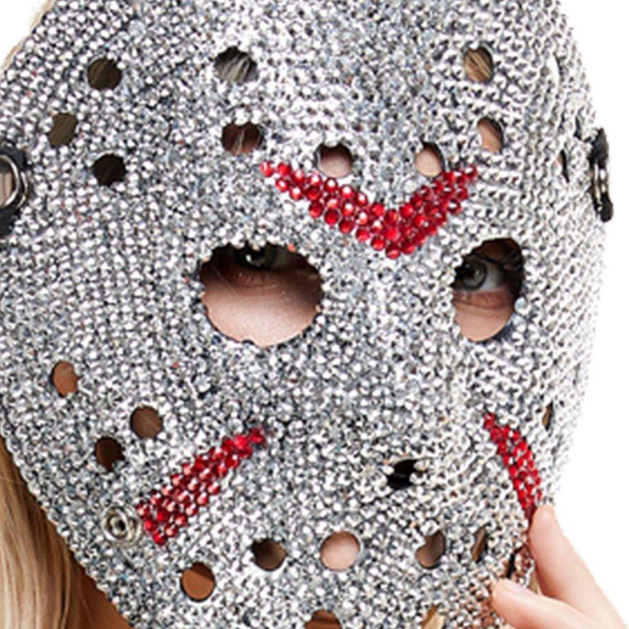 Rhinestone-Covered Hockey Mask - Image 2