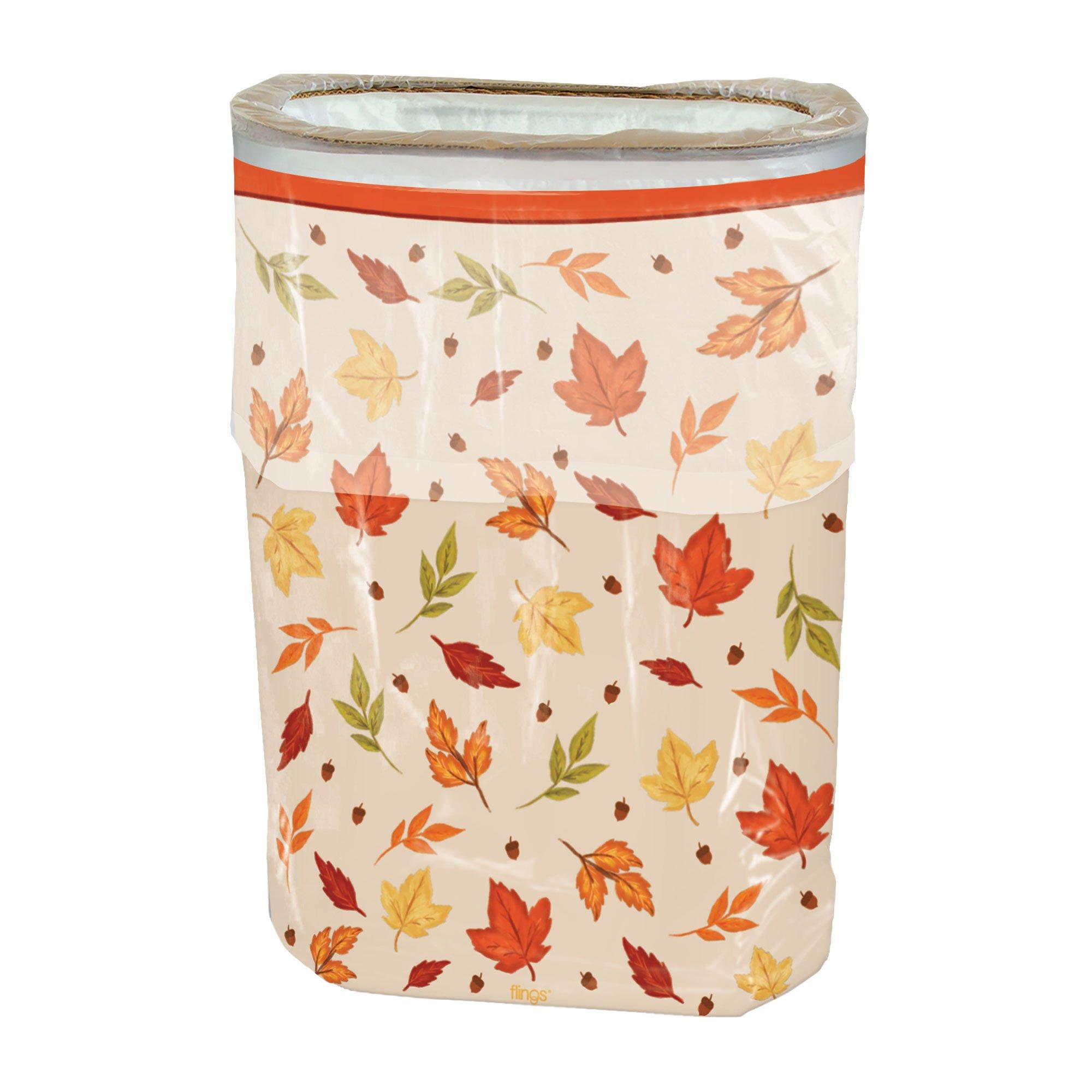 Fall Leaves Pop-Up Trash Bin. 13gal - Image 2