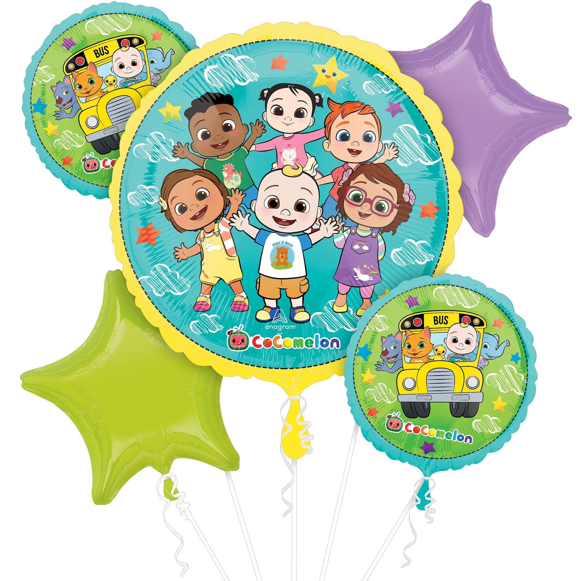 CoComelon Foil Balloon Bouquet. 5pc