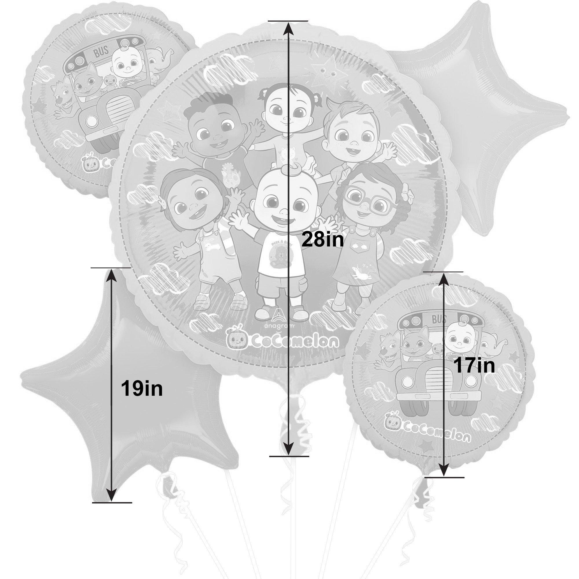 CoComelon Foil Balloon Bouquet. 5pc - Image 5