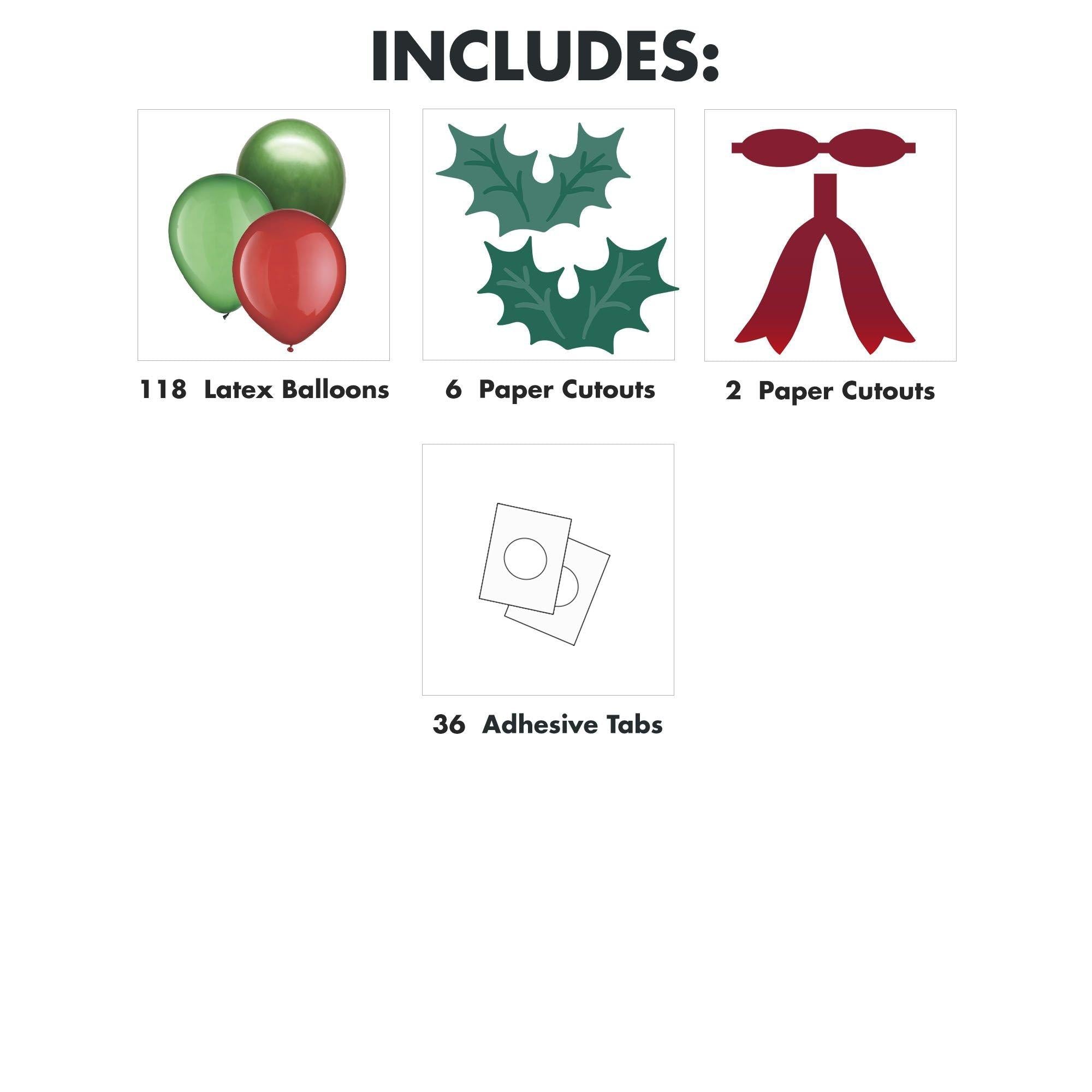 DIY Air-Filled Christmas Latex Balloon Wreath Kit. 37in - Image 4