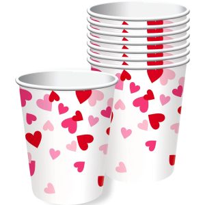 Cross My Heart Paper Cups. 9oz. 8ct