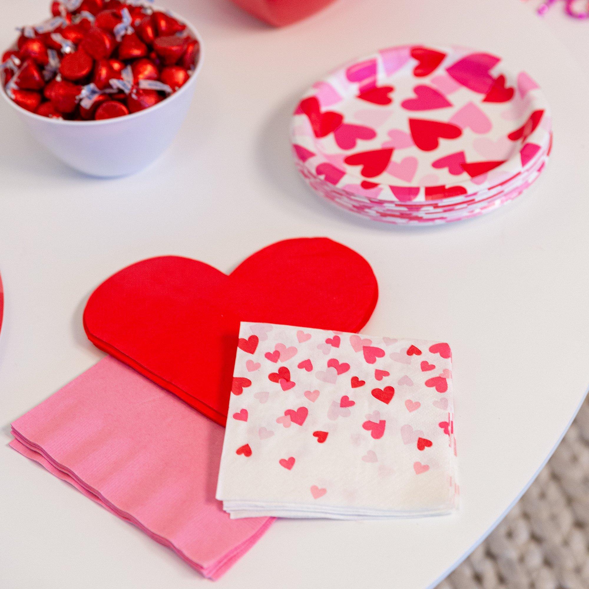 Cross My Heart Paper Beverage Napkins. 5in. 16ct - Image 2