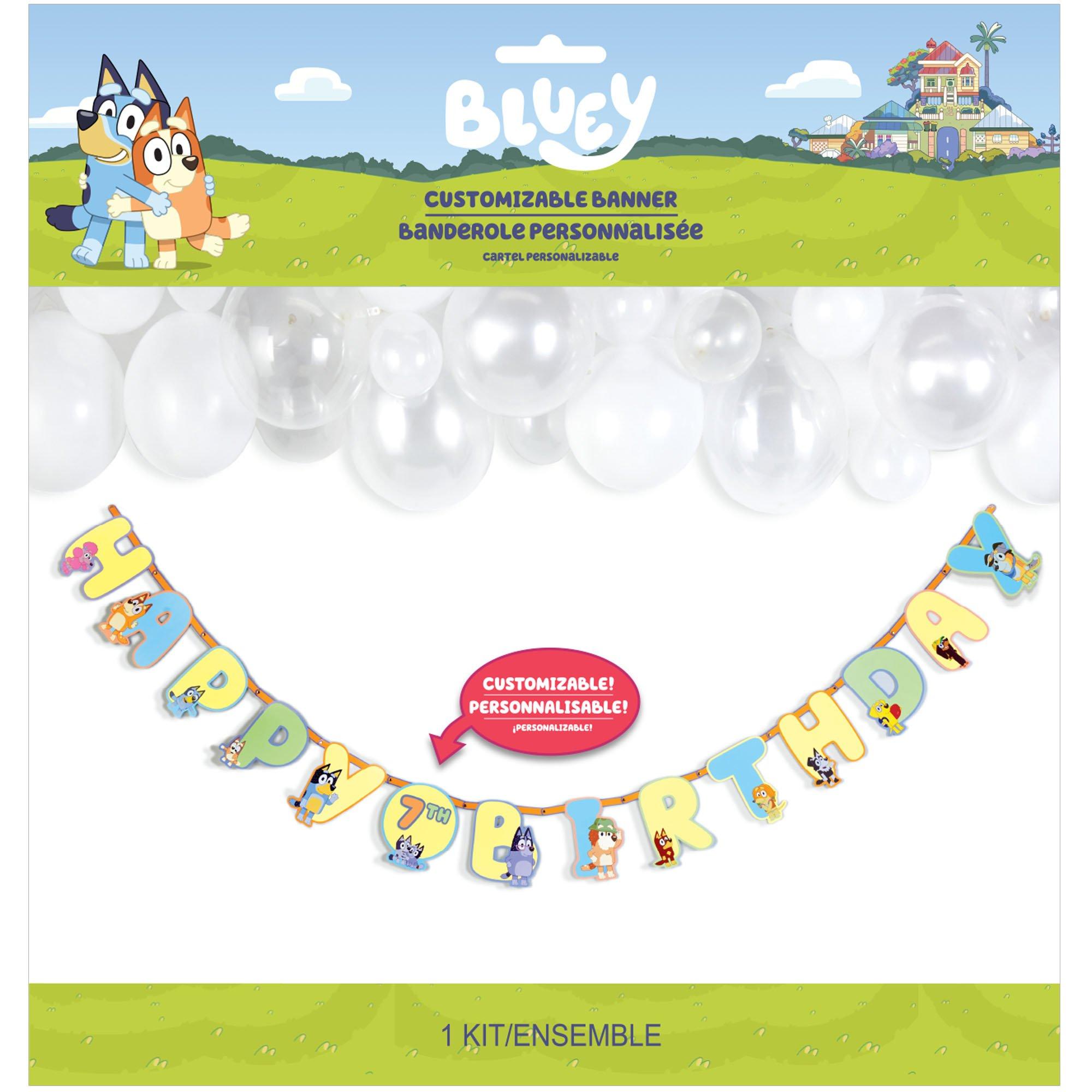 Bluey Cardstock Birthday Banner Kit. 10.5ft - Image 3