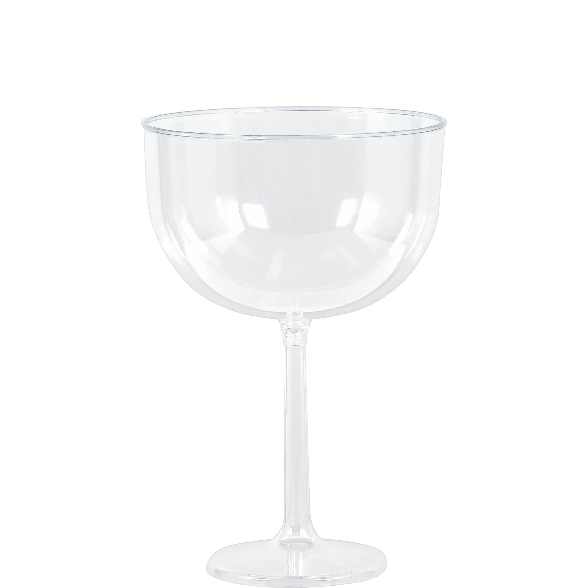 Jumbo Clear Plastic Wine Glasses. 47oz. 4ct - Image 2