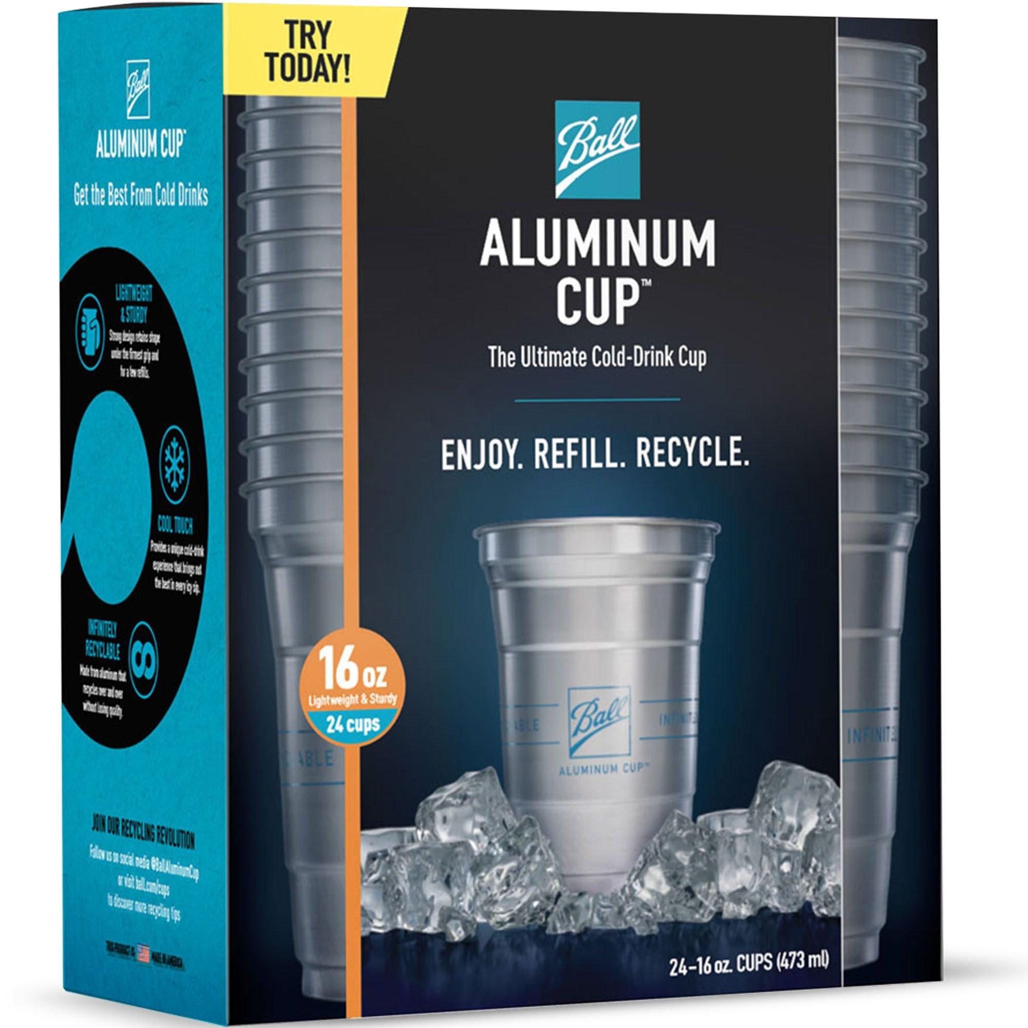 Ball Aluminum Cup. 16oz. 24ct - The Ultimate 100% Recyclable Cold-Drink Cup - Image 5