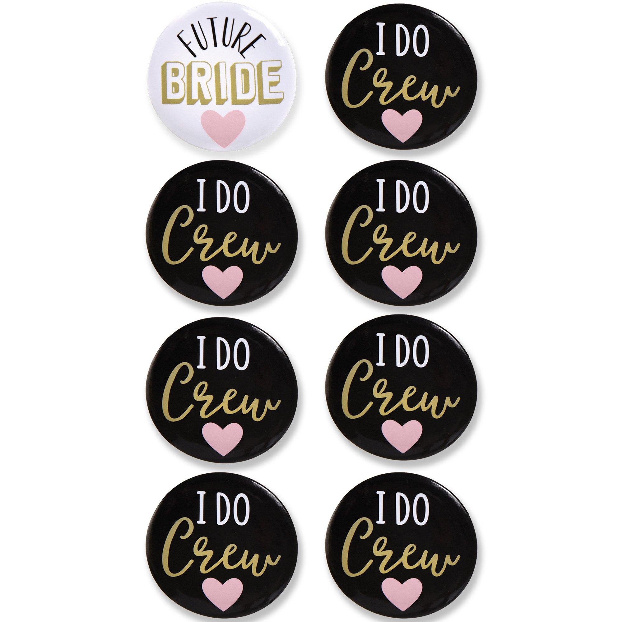 I Do Crew Bachelorette Party Buttons. 8pc