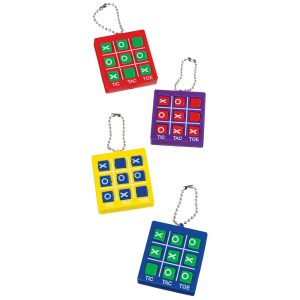 Tic Tac Toe Keychains. 8pc